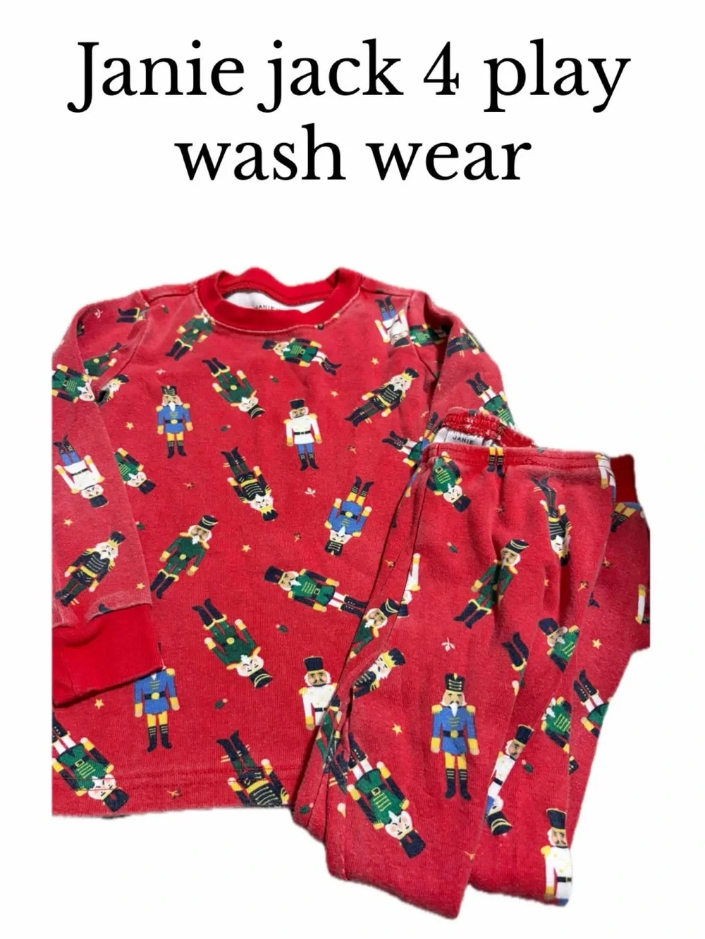 Janie and jack 4 nutcracker pajamas